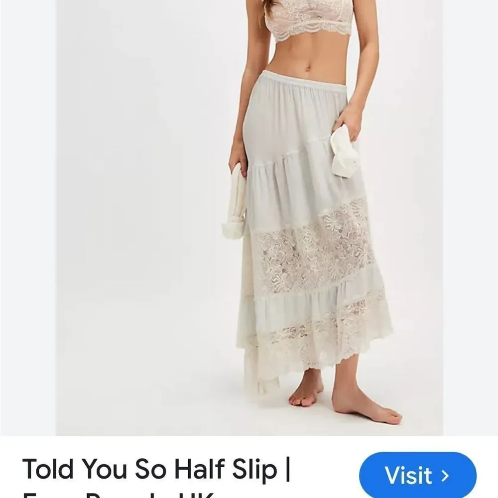 Free People Told You So Half Slip skirt